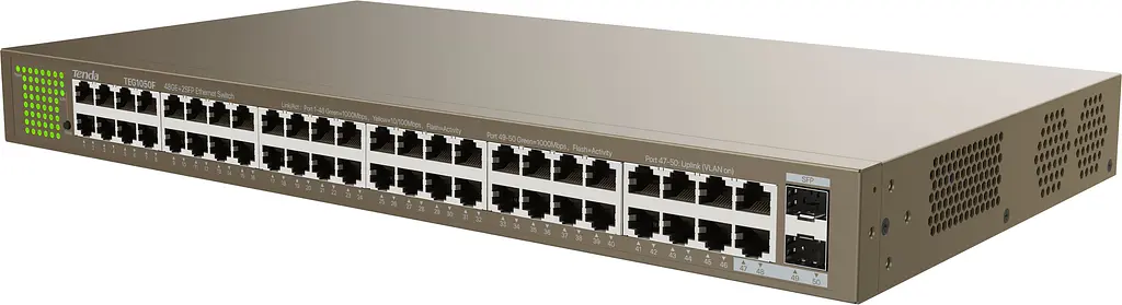 Комутатор TEG1050F 48xGE, 2xSFP Combo, Некерований Tenda teh0018268 - фото 6