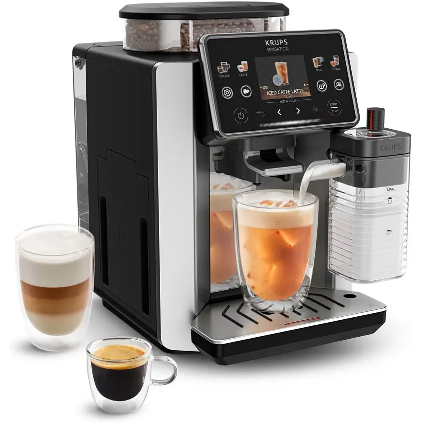 Кофемашина Krups Sensation Elite Hot & Cold 1.7л серая (EA918GE0) - фото 2