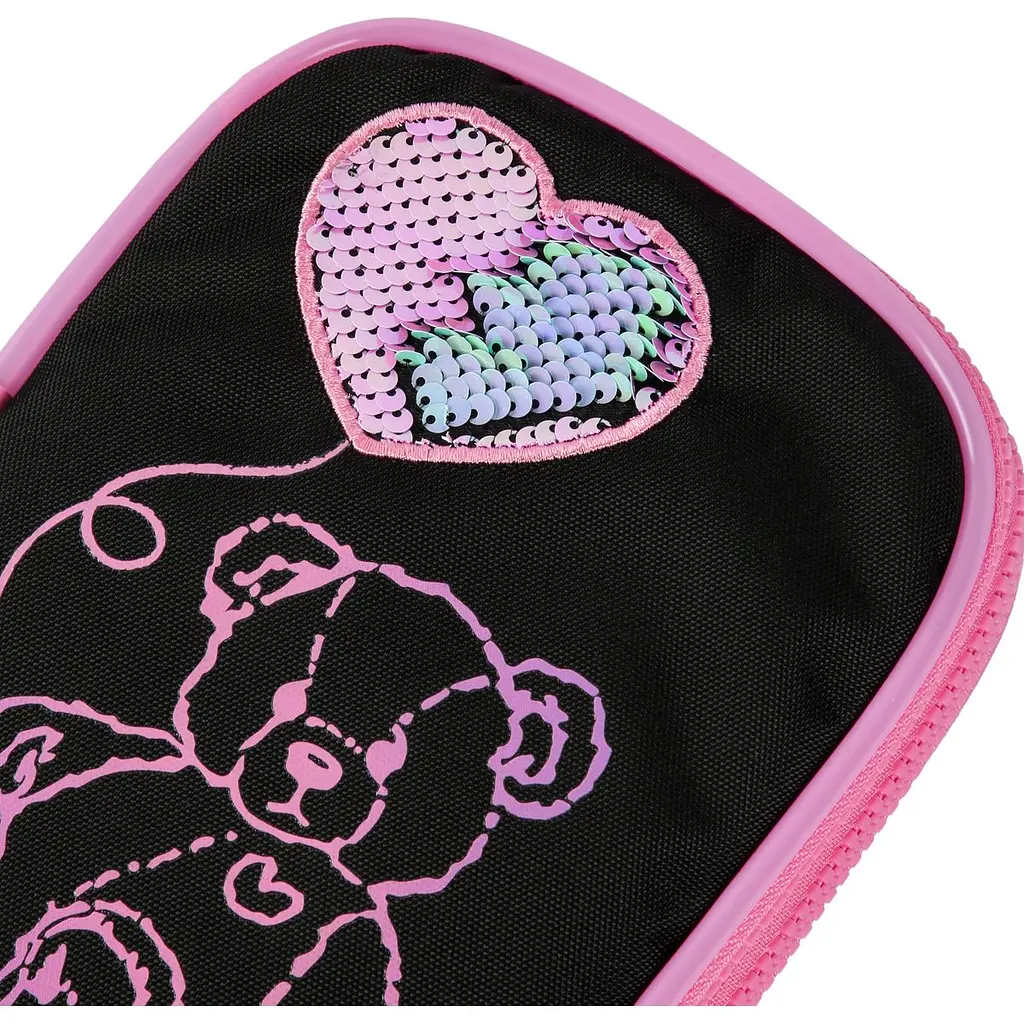 Пенал м'який Yes PH-35 Pink Bear з LED (533777) - фото 4