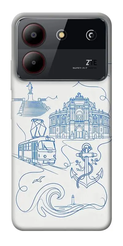 TPU чохол Demsky Southern pearl для ZTE Blade A54 4G