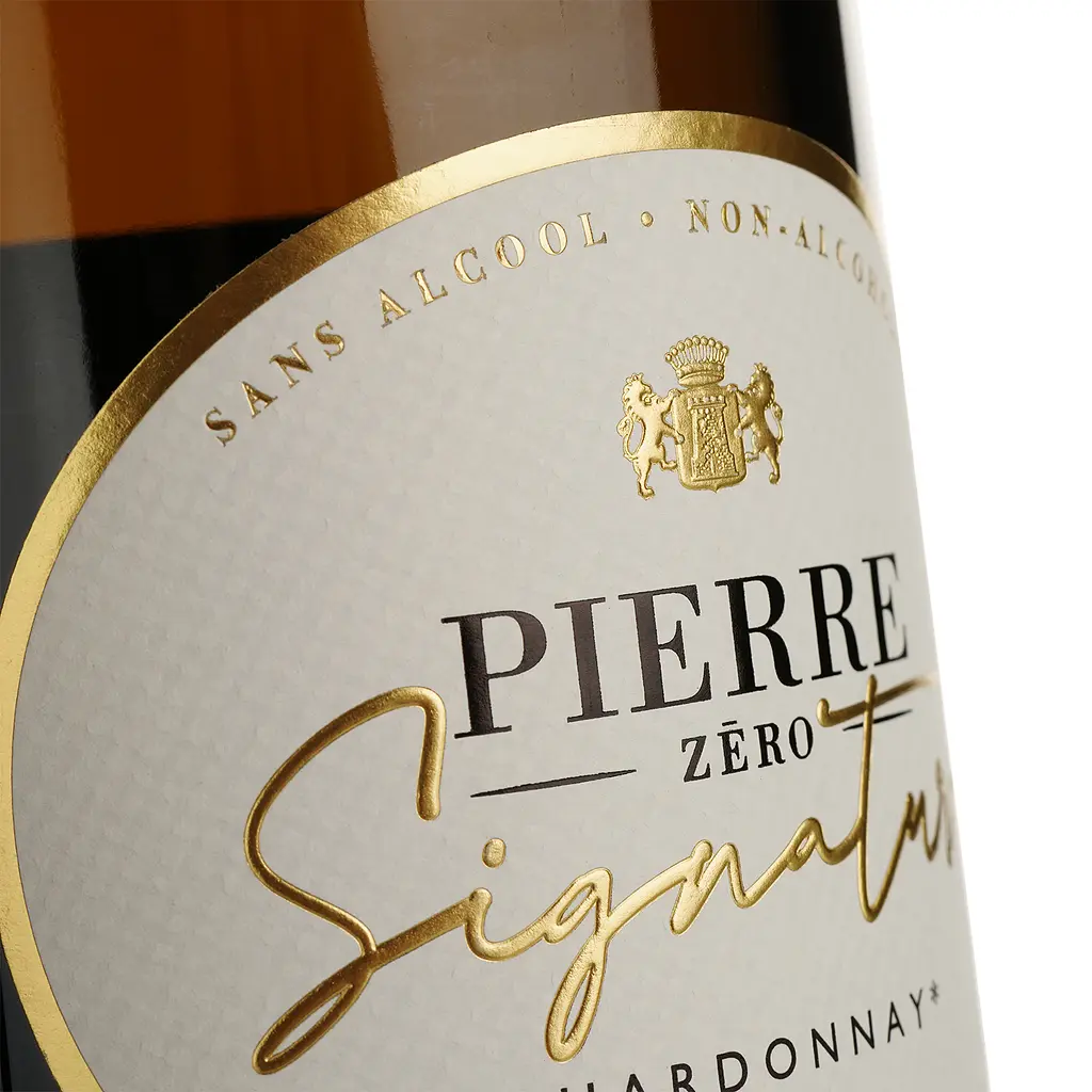 Игристое вино безалкогольное Pierre Zéro Signature Chardonnay Sparkling, белое, полусладкое, 0,75 л - фото 3