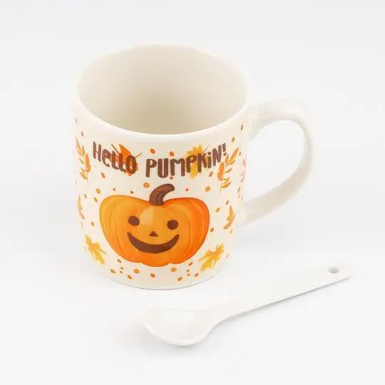 Чашка Elisey Hello Pumpkin! 200 мл з ложечкою помаранчевий (9250-020) - фото 2