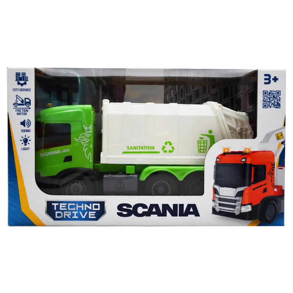 Автомодель серії Big Truck – Сміттєвоз Scania (світло, звук) - фото 2
