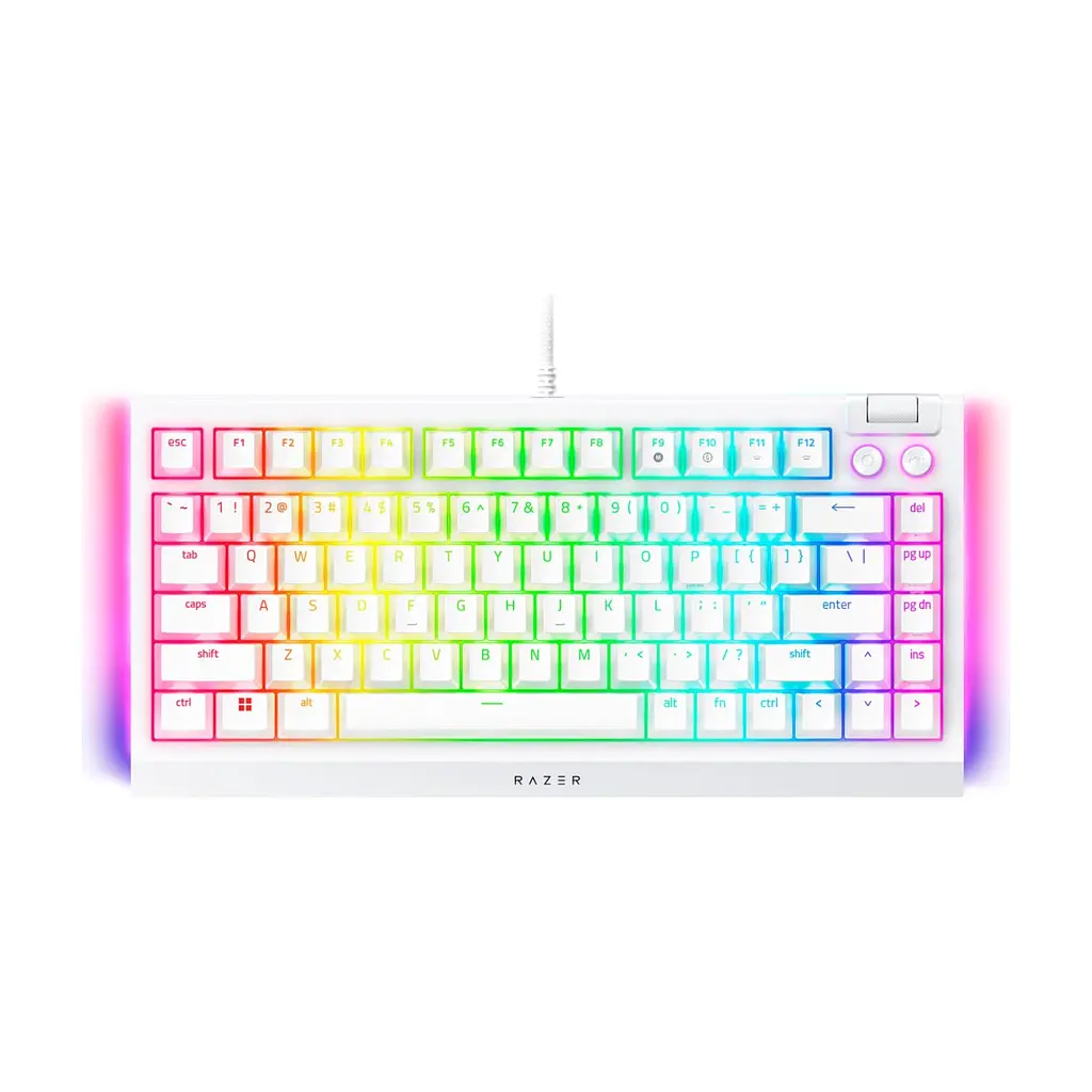 Клавіатура Razer BlackWidow V4 75% USB UA White (RZ03-05001700-R3M1) - фото 4