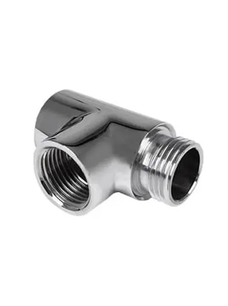Трійник Navin для підключення ТЕНа, 1/2", хром 12-228153-3680, Хром - фото 3