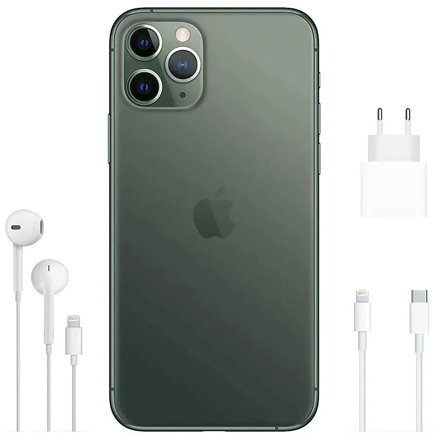 Смартфон iPhone 11 Pro 64GB Model A2215 Grade A Seller Refurbished Midnight Green - фото 4