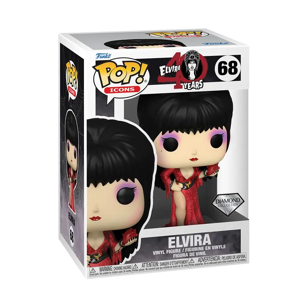 Фігурка Funko Pop Diamond Фанко поп 40th Anniversary Elvira 40-та річниця Ельвіра 10 см 40A E 68 - фото 2