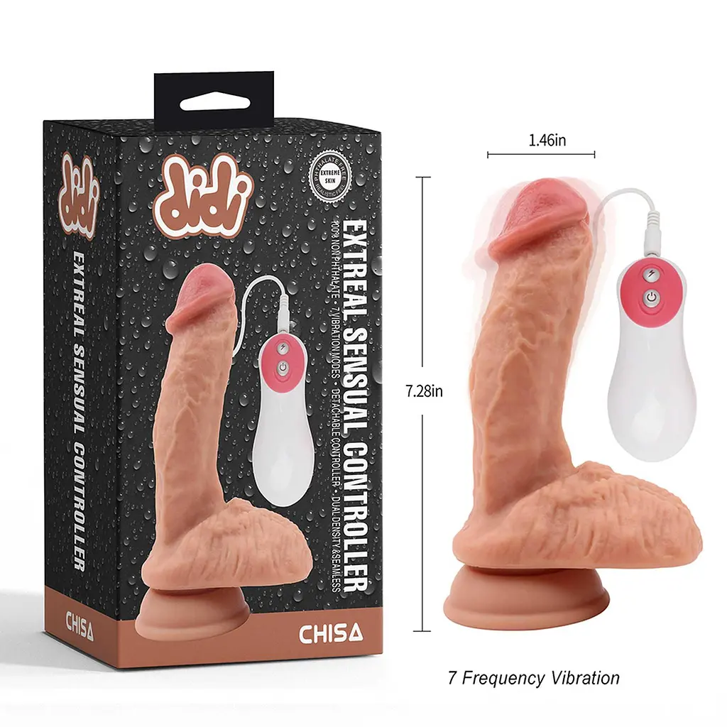 Вибратор Chisa Didi Extreal Sensual Controller 18.5 см телесный - фото 5