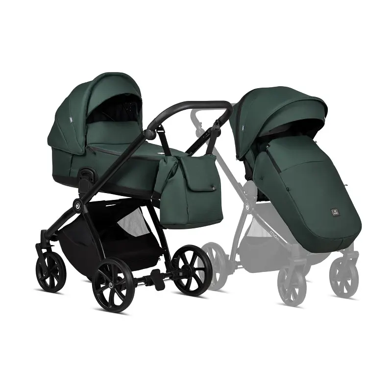 Коляска універсальна 2 в 1 Tutis Mio 3 plus Essential Pacific Green - фото 2