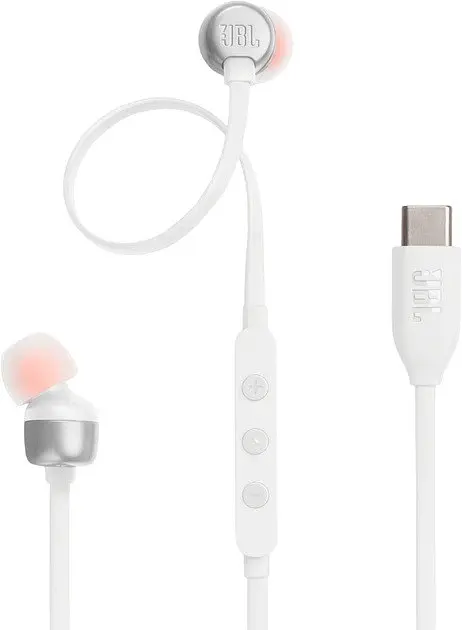 Навушники JBL дротові конектор Type-C T310C USB-C ( T310CWHT) білі - фото 2