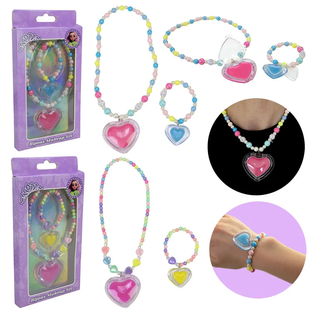 Набір дитячих прикрас з бальзамом для губ Bijoux Makeup Set (UKR2416) в асортименті