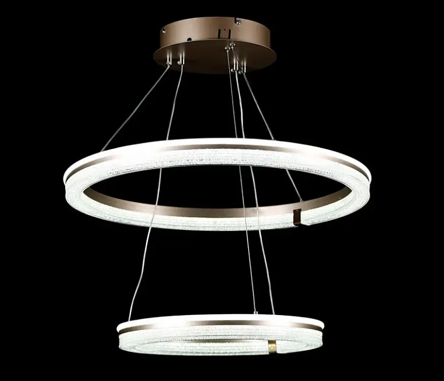 Підвісна світлодіодна люстра Splendid Ray LF9841/2 LED MK CF з кільцевим дизайном і димером - фото 3