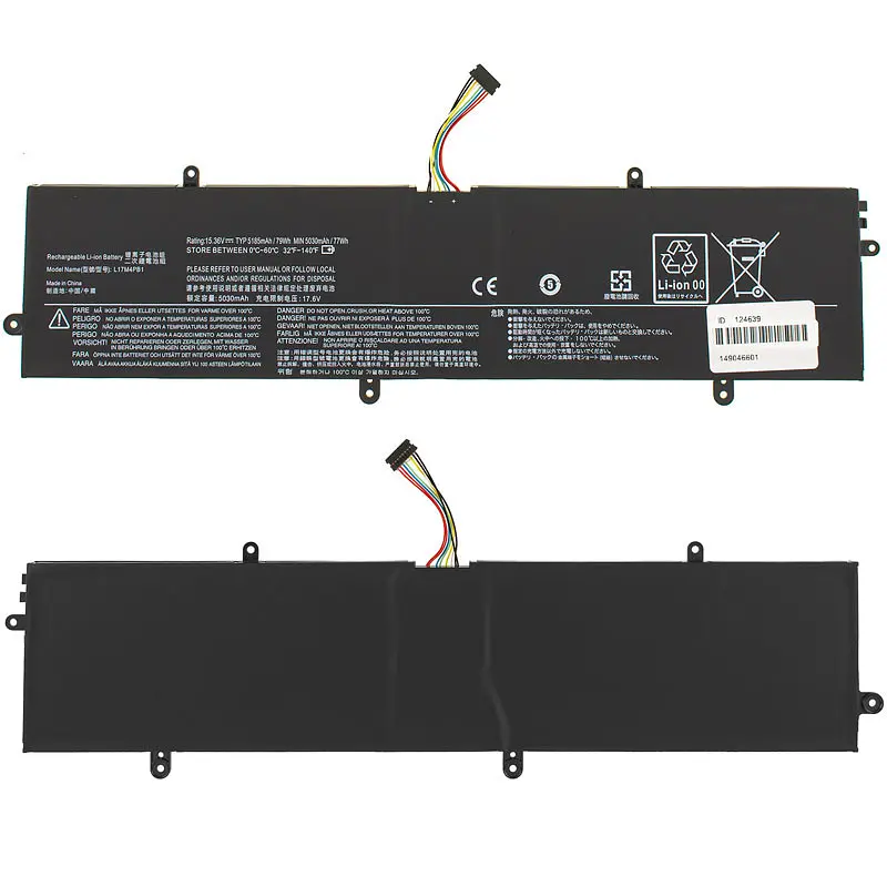 Батарея для ноутбука Lenovo L17C4PB1 (IdeaPad 720S-15IKB) 15.3V 5185mAh 79Wh Чорний - фото 2