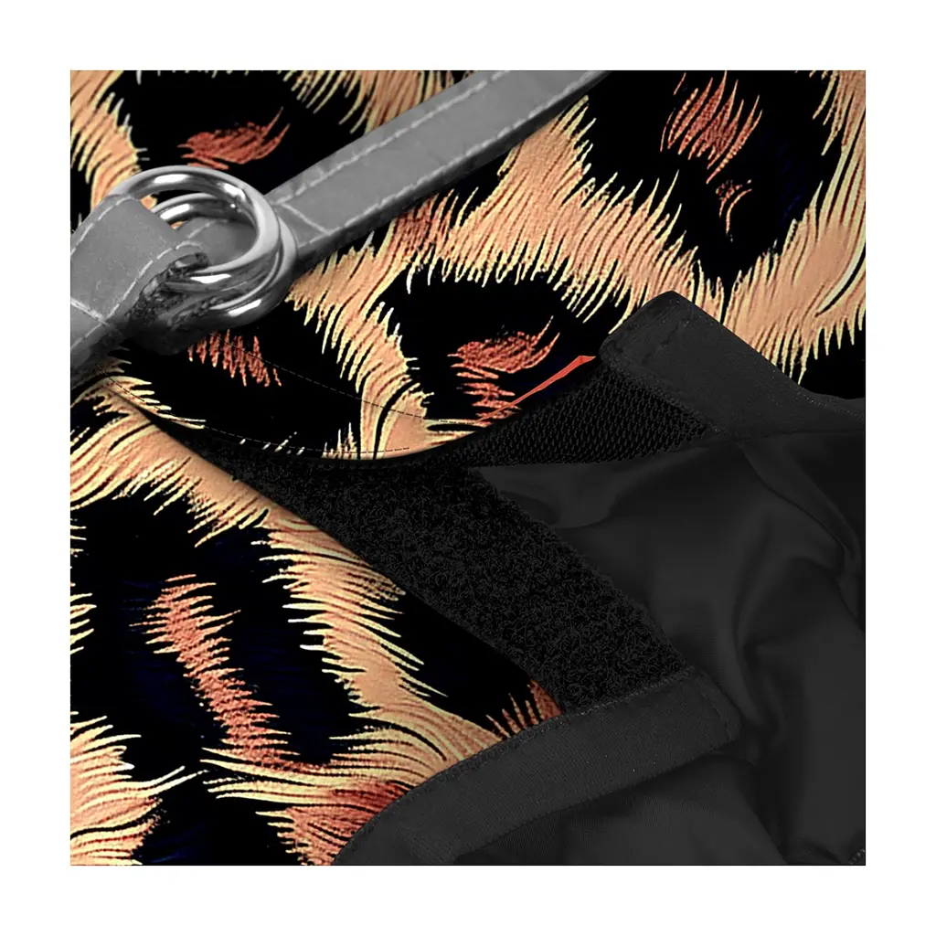 Шлея для собак WAUDOG Clothes м'яка з QR адресником "Леопард" S1 (227-4066) - фото 3