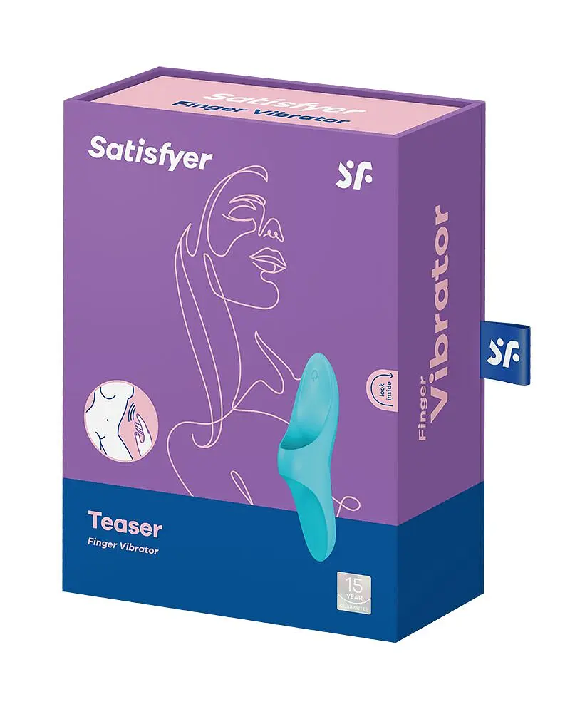 Вібратор на палець Satisfyer Teaser Light Blue - фото 6