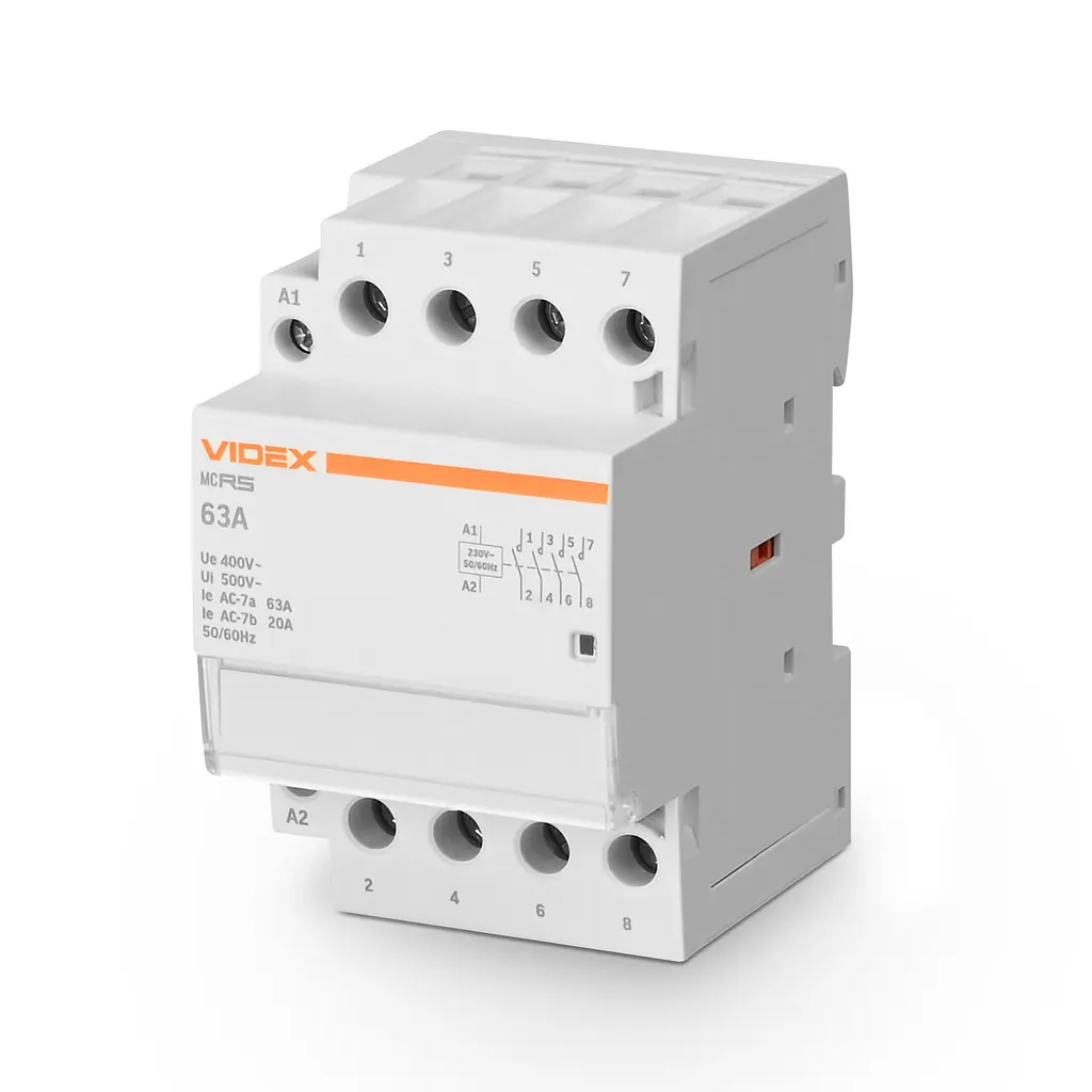 Модульний контактор 4п 63А 4НВ VF-RS-MC4O-63 VIDEX RESIST VIDEX (27915-000)