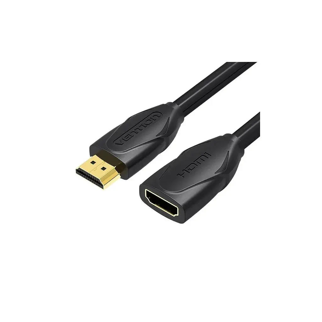 Кабель мультимедійний HDMI M to HDMI F 0.5m 4K60Hz black Vention (VAA-B06-B050) - фото 2