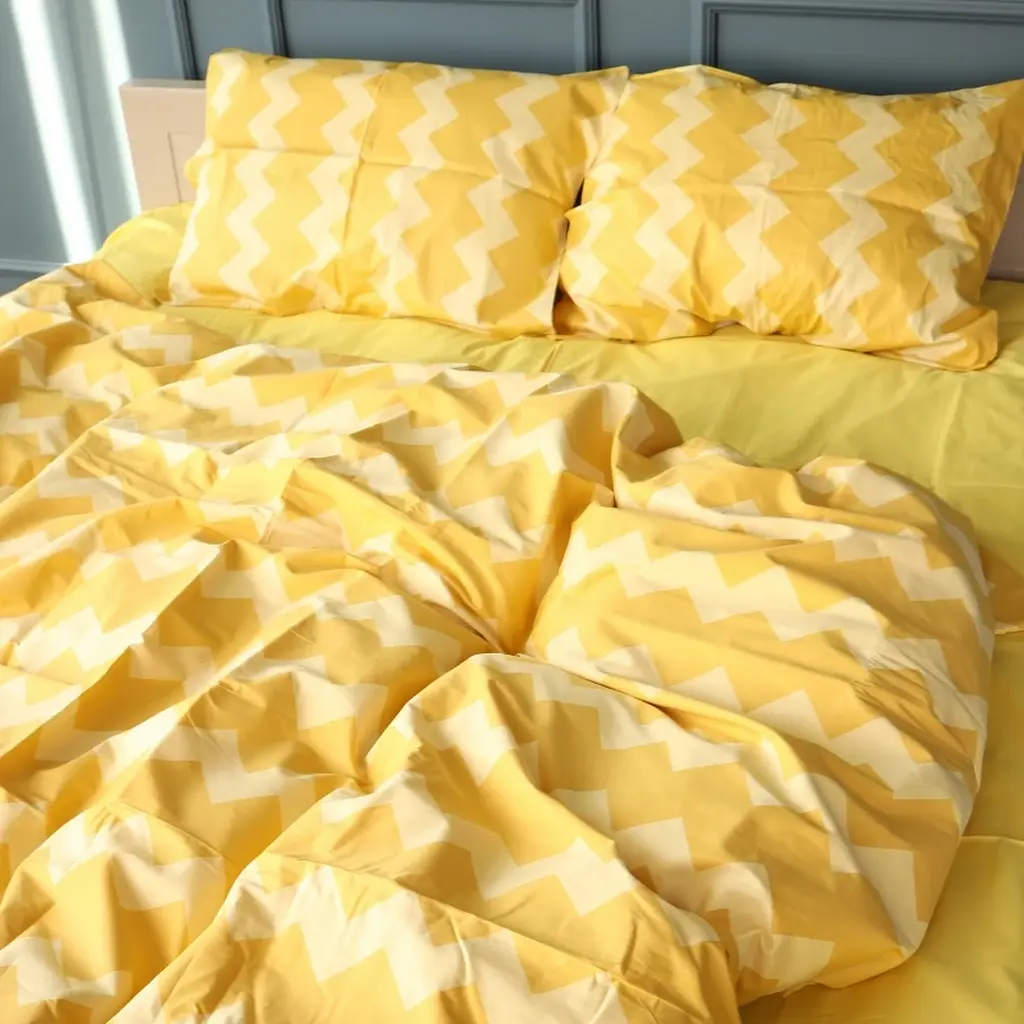 Наволочка MirSon Сатин 22-1406 Yellow Waves 60х60 см (2200010928624) - фото 4