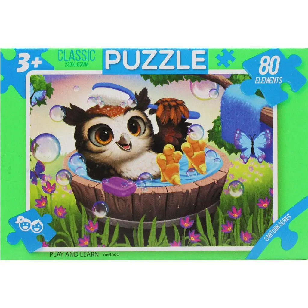 Пазли "Казка", 80 ел сови купання Dankotoys