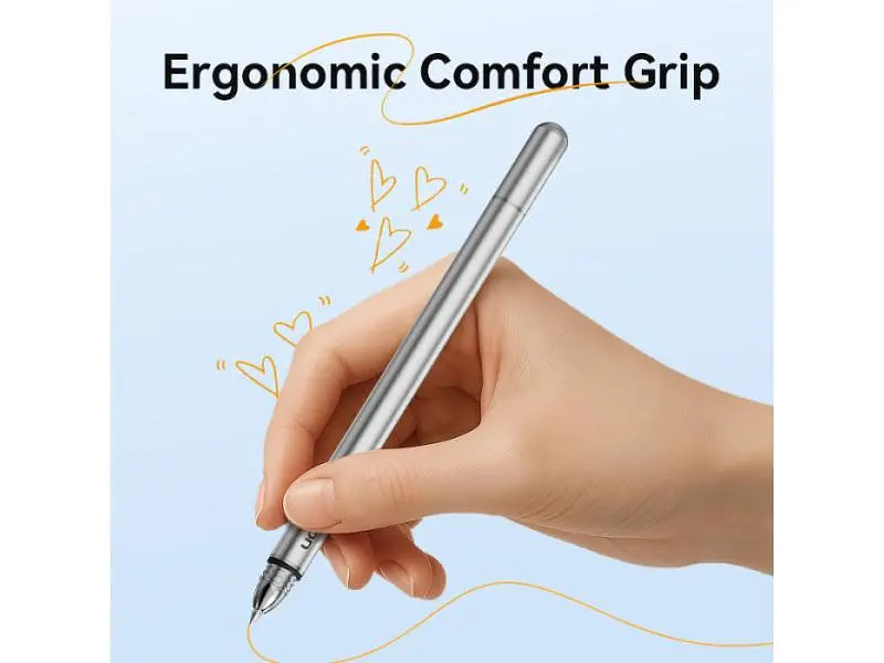 Стилус Vention 2-in-1 Stylus Pen Gray Aluminum Alloy Type (KQMH0) - фото 7