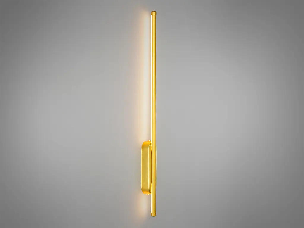 Бра линейное LED Diasha 7099/600G 12W 3000K золото металлический каркас для коридора - фото 3