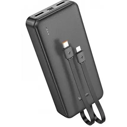 Зовнішній акумулятор Hoco J118A Speed ​​energy з вбудованим кабелем 20000mAh - фото 5