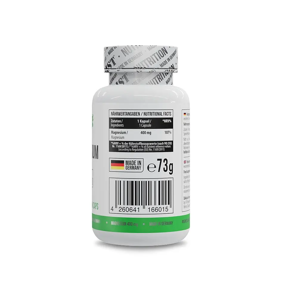 Магній Healthy Magnesium 400 mg, 90 вегакапсул для підтримки нервової системи - фото 2