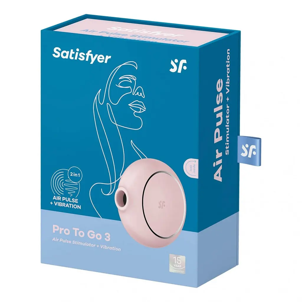 Вакуумний стимулятор клітора з вібрацією Satisfyer Pro To Go 3 рожевий - фото 6