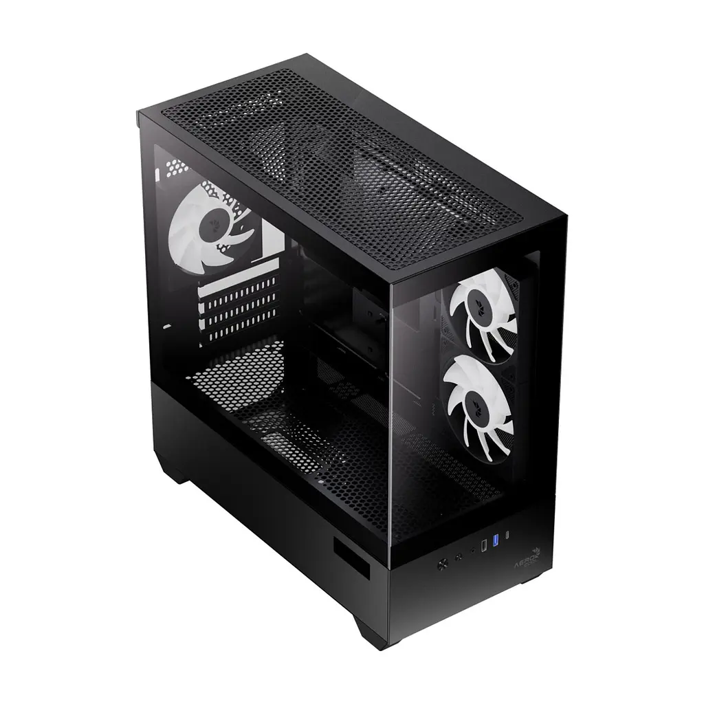 Корпус для ПК AeroCool P300D Digi-G-BK-v1 Black (ACCS-PN05033.11) - фото 5