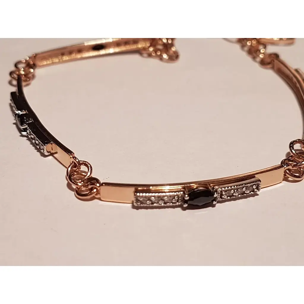 Золотий браслет Tango з фіанітами. 893098 18 - фото 3