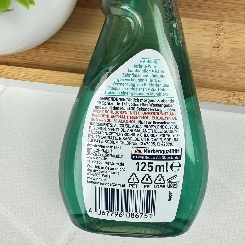 Концентрат для полоскання ротової порожнини Dontodent Mundwasser Konzentrat для зубів та ясен 125 мл - фото 3