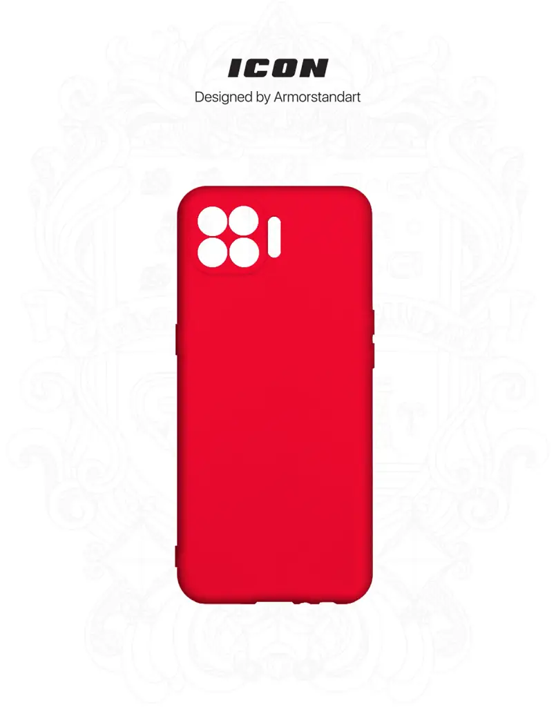 Чехол ArmorStandart ICON для OPPO Reno 4 Lite/A93 Camera cover Red - фото 2