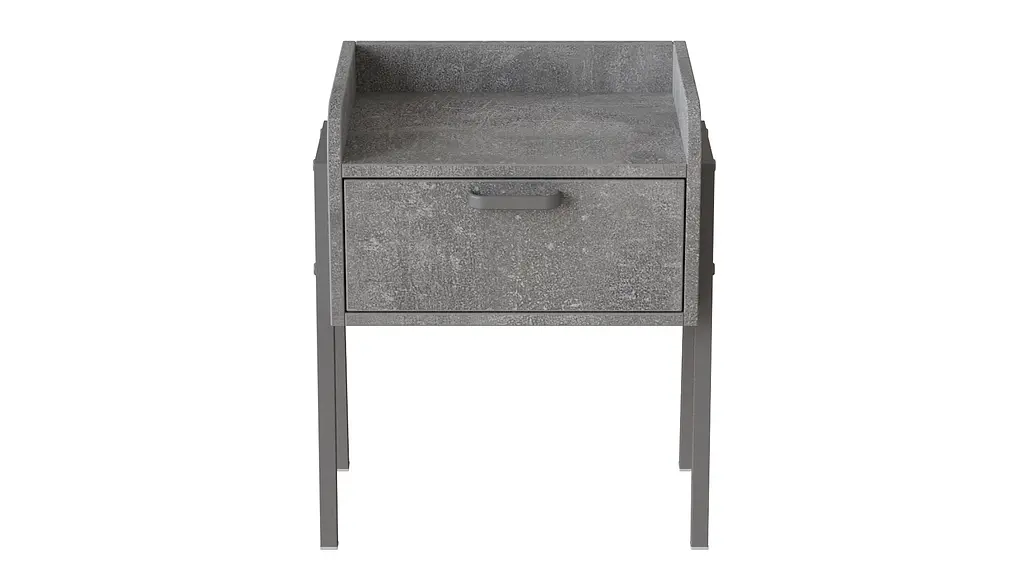 Тумба модульна Ferrum-decor Бетті 540x450x320 метал Сірий ДСП Бетон 16 мм (FRD-103003) - фото 3