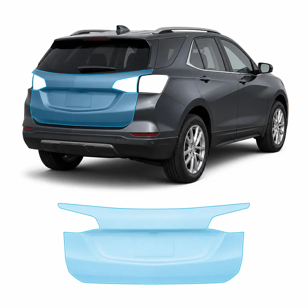 Антигравійна захисна бронеплівка за лекалами для Chevrolet Equinox IV 2021- зона кришки багажника