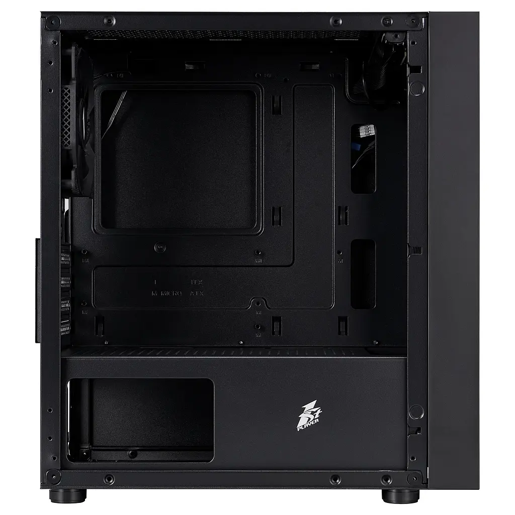Корпус 1stPlayer B5-M-BK-3F Black без БП (B5-M-BK-3F) - фото 6
