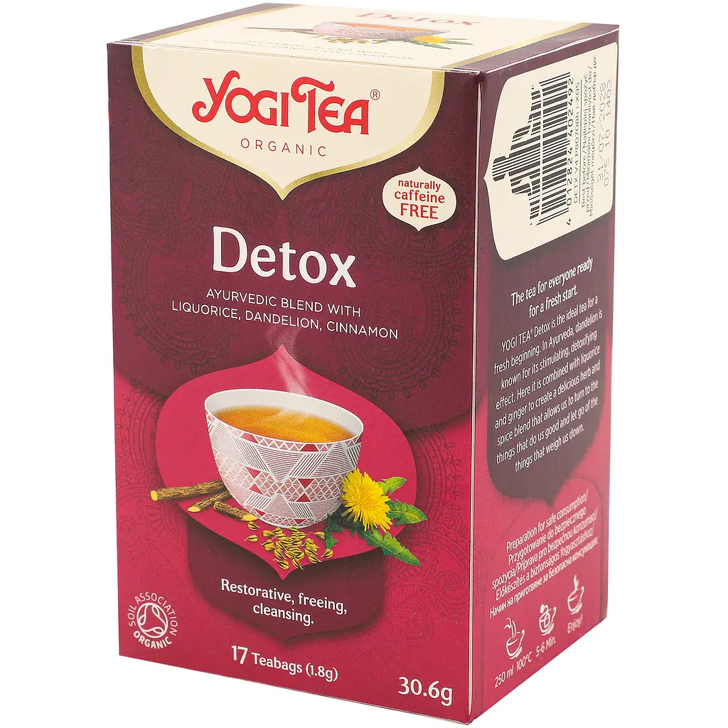 Чай трав’яний Yogi Tea Detox з прянощами органічний, 17 пакетиків - фото 3