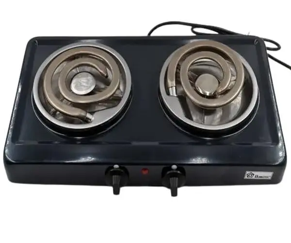 Електроплита потужна на 2 конфорки Domotec MS-5532 Чорний (MS-5532_4560) - фото 4