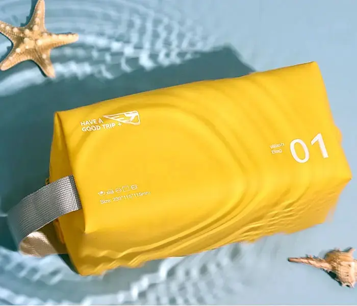Органайзер-косметичка для спорту та подорожей LoveYouHome непромокаюча 23×11.5×11.5 см жовта (59040) - фото 3