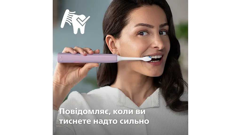 Електрична зубна щітка Philips Sonicare HX3689/44 серії 4100 бузкова - фото 4