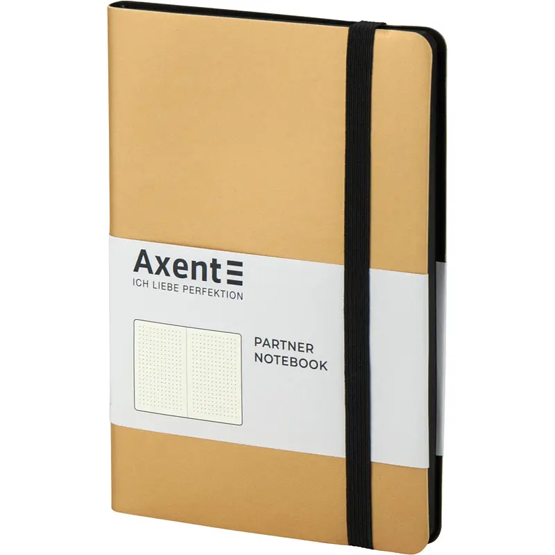 Книга записна Axent Partner Soft A5- у крапку 96 аркушів золотиста (8312-35-A) - фото 2