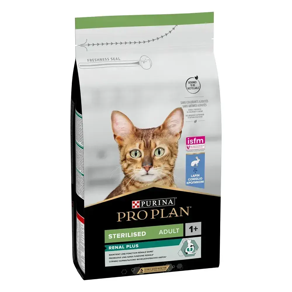 Сухий корм для стерилізованих котів Purina Pro Plan Sterilised Adult Renal Plus із кроликом 1.5 кг 12524320 - фото 2