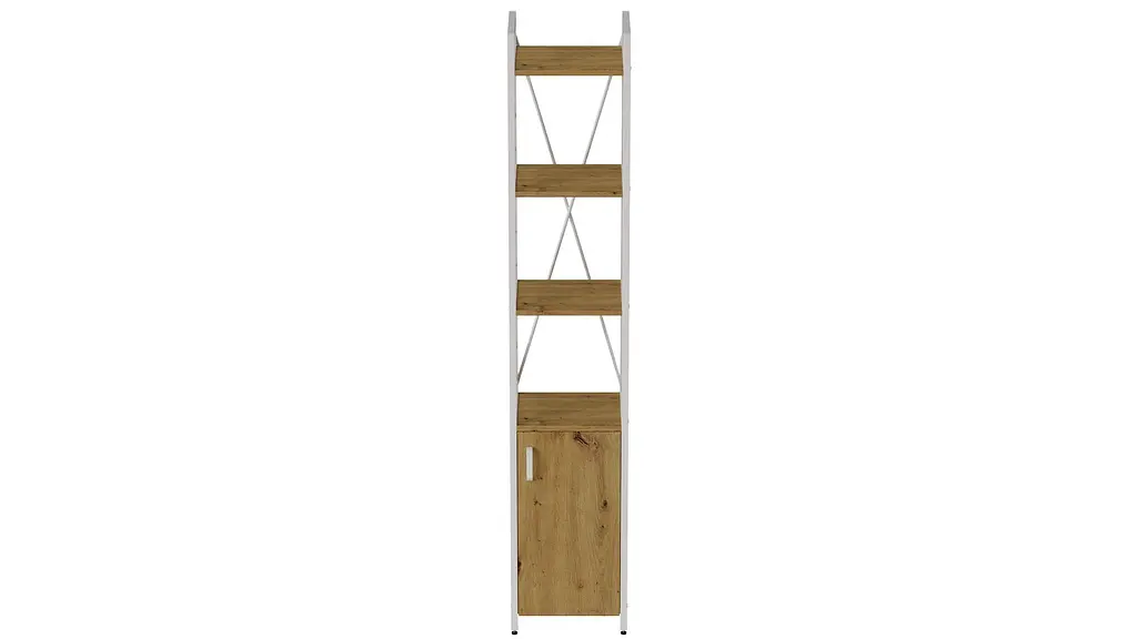 Этажерка 4/34 Ferrum-decor Серии Конект с тумбой 179x34x28 Белый ДСП Артизан (FRD-104475) - фото 4