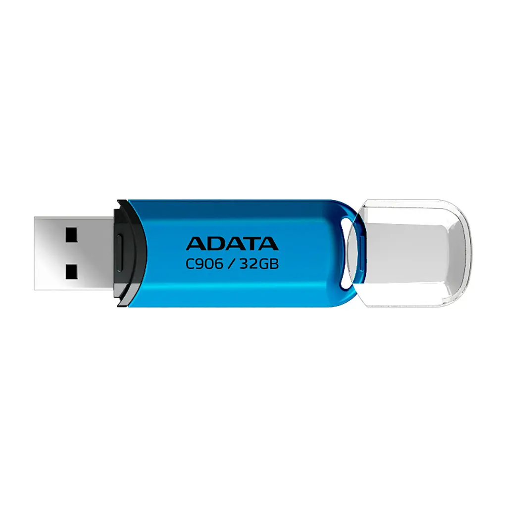 USB флеш накопичувач ADATA 32GB C906 Blue USB 2.0 (AC906-32G-RWB) - фото 2