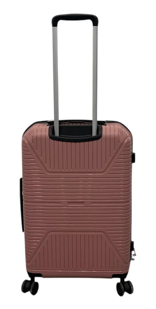 Валіза середня Worldline Airtex 291 поліпропілен M Рожеве золото - фото 3