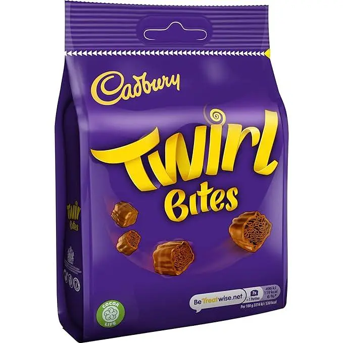 Шоколадні цукерки Cadbury Twirl Bites, 109г - фото 2