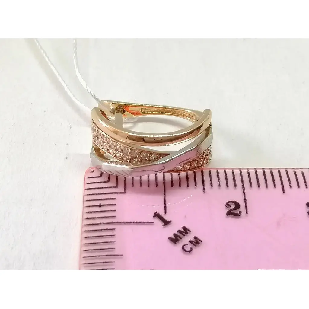 Золоті сережки Імперія золота з фіанітами. СВ1204КИ - фото 4