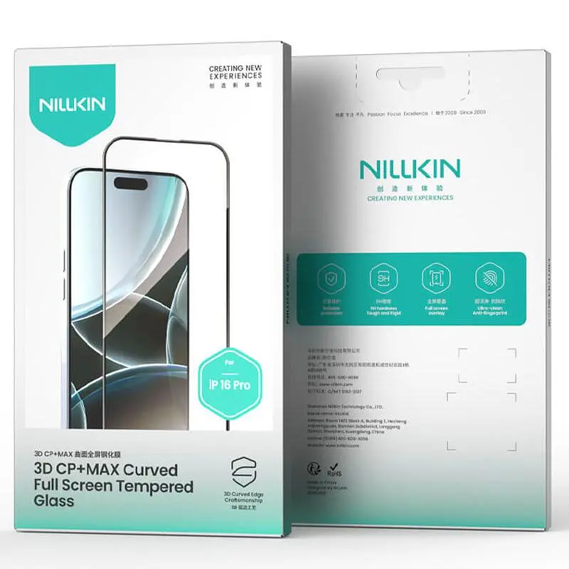 Захисне скло (CP+ max 3D) (full glue) для Apple iPhone 16 Pro Max (6.9") Чорний Nillkin teh0031200 - фото 6