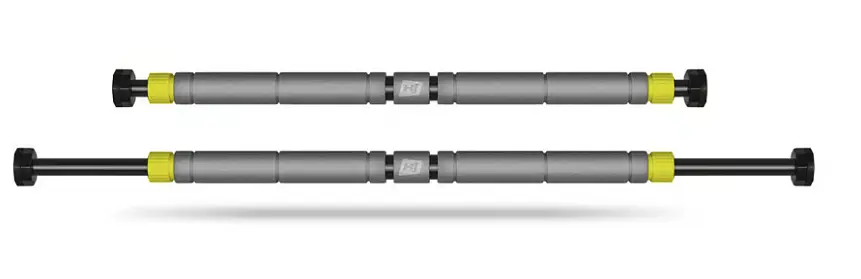 Турнік розсувний Hop-Sport HS-M050DP сіро-жовтий - фото 6