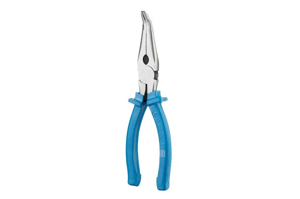 Длинногубцы изогнутые Intertool 200 мм American type HT-0126 - фото 4