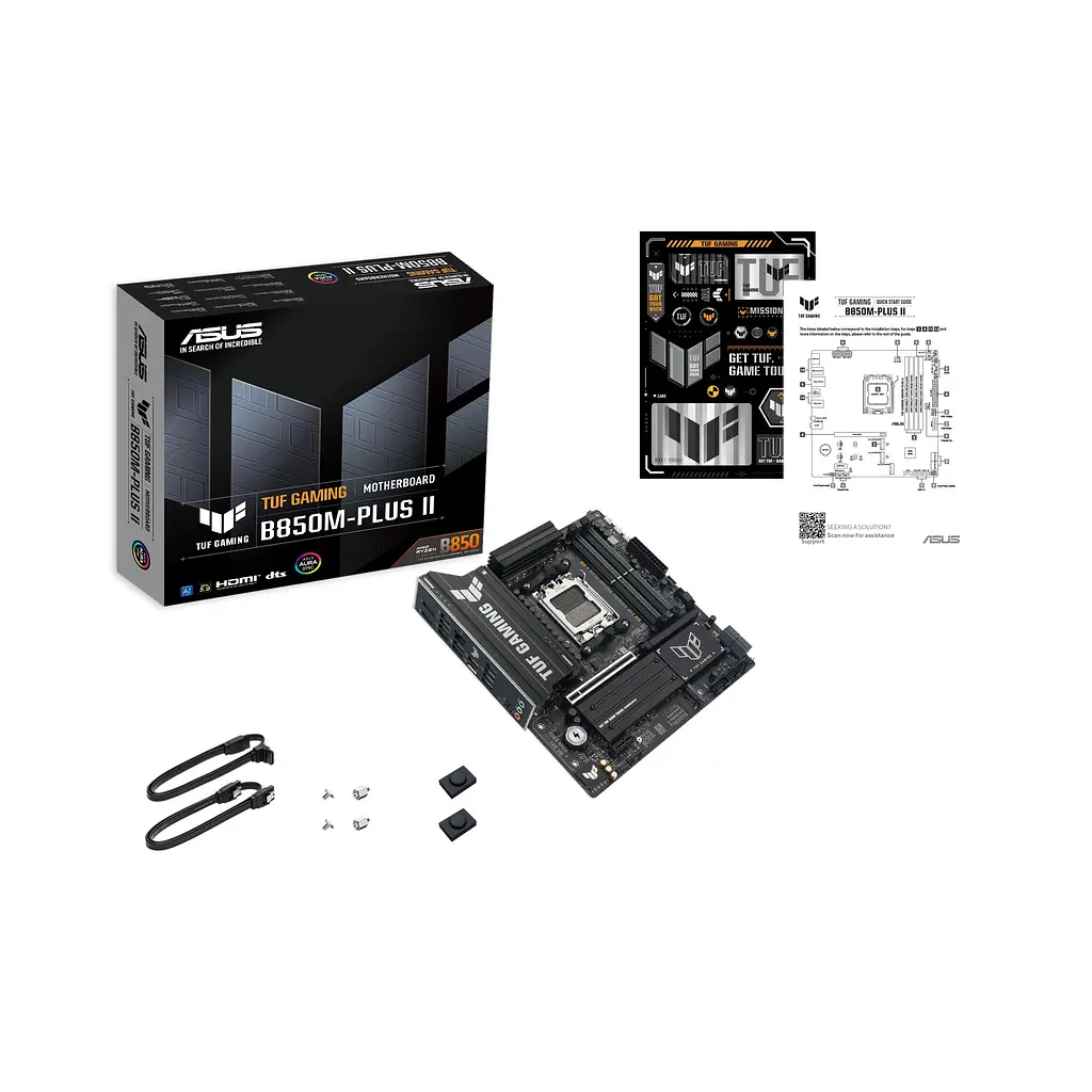 Материнская плата TUF GAMING B850M-PLUS II sAM5 B850 4xDDR5 M.2 HDMI DP mATX Asus teh0019028 - фото 3